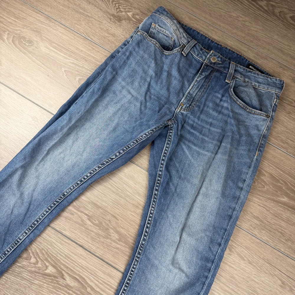 Bonobos Mens Jeans Slim Taper Stretch Denim Medium Wash Blue 31x32